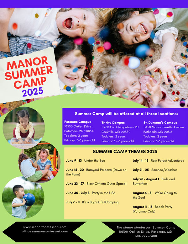 Madison Manor Summer Camp 2025 Flyer